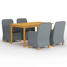 Light gray 5-piece garden dining set by vidaXL, Garden sets - Ref: Foro24-3067849, Price: 597,29 €, Discount: %