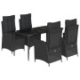 Set de muebles jardín 5 pzas con cojines ratán sintético negro von , Gartensets - Ref: Foro24-3213178, Preis: 623,20 €, Rabat...