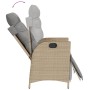 Sillón reclinable jardín reposapiés 2 uds ratán PE beige mezcla von , Gartenstühle - Ref: Foro24-365293, Preis: 274,61 €, Rab...