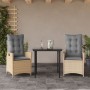 Set comedor de jardín 3 pzas con cojines ratán sintético beige von , Gartensets - Ref: Foro24-3213254, Preis: 323,45 €, Rabat...