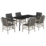 Set comedor jardín 7 pzas y cojines ratán sintético gris claro von , Gartensets - Ref: Foro24-3212177, Preis: 718,95 €, Rabat...