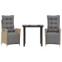Set comedor de jardín 3 pzas con cojines ratán sintético beige von , Gartensets - Ref: Foro24-3213455, Preis: 319,49 €, Rabat...