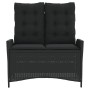 Sillón reclinable de jardín con cojines ratán sintético negro von , Gartenbänke - Ref: Foro24-368236, Preis: 155,45 €, Rabatt: %