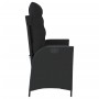 Sillón reclinable de jardín con cojines ratán sintético negro von , Gartenbänke - Ref: Foro24-368236, Preis: 155,45 €, Rabatt: %