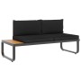 Juego de sofás de esquina 4 piezas con cojines aluminio y WPC by , Outdoor sofas - Ref: Foro24-48653, Price: 682,78 €, Discou...