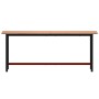 Banco de trabajo madera maciza de haya y metal 200x55x81,5 cm by , Work tables - Ref: Foro24-3188907, Price: 275,20 €, Discou...