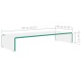 Soporte para TV/Elevador monitor cristal claro 80x30x13 cm von , TV-Möbel - Ref: Foro24-244129, Preis: 100,62 €, Rabatt: %