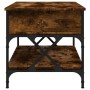 Mesa de centro madera ingeniería metal roble humo 100x50x50 cm von , Couchtisch - Ref: Foro24-845358, Preis: 87,76 €, Rabatt: %