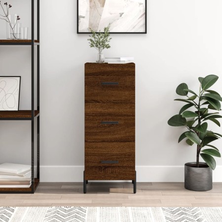 Aparador madera de ingeniería marrón roble 34,5x34x90 cm von , Sideboards - Ref: Foro24-828619, Preis: 79,63 €, Rabatt: %