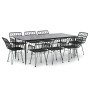 Juego de comedor de jardín 9 piezas ratán sintético negro von , Gartensets - Ref: Foro24-3157858, Preis: 760,11 €, Rabatt: %