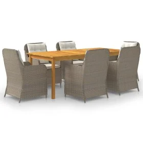 Braunes 7-teiliges Garten-Essset von vidaXL, Gartensets - Ref: Foro24-3067912, Preis: 967,55 €, Rabatt: %