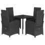 Set de muebles jardín 5 pzas con cojines ratán sintético negro by , Garden sets - Ref: Foro24-3212322, Price: 523,42 €, Disco...