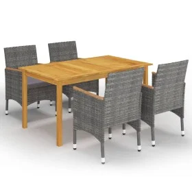 Graues 5-teiliges Garten-Essset von vidaXL, Gartensets - Ref: Foro24-3067770, Preis: 418,94 €, Rabatt: %