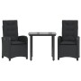 Set comedor de jardín 3 pzas con cojines ratán sintético negro von , Gartensets - Ref: Foro24-3212320, Preis: 292,52 €, Rabat...
