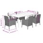 Set comedor de jardín 7 pzas con cojines ratán sintético beige by , Garden sets - Ref: Foro24-3211981, Price: 927,60 €, Disco...