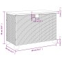 Caja de almacenaje jardín madera acacia ratán beige 80x40x48 cm by , Outdoor storage boxes - Ref: Foro24-366284, Price: 120,8...