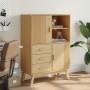 Aparador OLDEN madera maciza de pino marrón 85x43x125 cm by , Sideboards - Ref: Foro24-358615, Price: 301,05 €, Discount: %