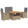 Set de comedor jardín con cojines 4 pzas ratán sintético beige by , Garden sets - Ref: Foro24-3277368, Price: 551,75 €, Disco...
