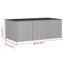 Caja de almacenaje de jardín ratán sintético beige mezcla 984L by , Outdoor storage boxes - Ref: Foro24-365335, Price: 256,46...