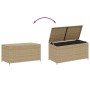 Caja de almacenaje de jardín ratán sintético beige mezcla 190L von , Aufbewahrungsboxen für den Außenbereich - Ref: Foro24-36...