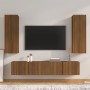 Set de muebles para TV 4 pzas madera contrachapada marrón roble von , TV-Möbel - Ref: Foro24-3114205, Preis: 172,95 €, Rabatt: %