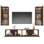 Set de muebles para TV 4 pzas madera contrachapada marrón roble von , TV-Möbel - Ref: Foro24-3114205, Preis: 172,95 €, Rabatt: %