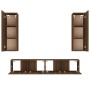 Set de muebles para TV 4 pzas madera contrachapada marrón roble von , TV-Möbel - Ref: Foro24-3114205, Preis: 172,95 €, Rabatt: %