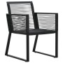 Juego de comedor de jardín 5 piezas ratán PVC negro by , Garden sets - Ref: Foro24-3156544, Price: 419,00 €, Discount: %