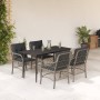 Set comedor de jardín 5 pzas cojines ratán sintético gris claro von , Gartensets - Ref: Foro24-3212168, Preis: 521,79 €, Raba...