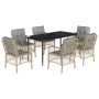 Set comedor de jardín 7 pzas con cojines ratán sintético beige von , Gartensets - Ref: Foro24-3212156, Preis: 741,94 €, Rabat...