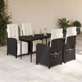 Set de muebles jardín 5 pzas con cojines ratán sintético negro von , Gartensets - Ref: Foro24-3212516, Preis: 674,90 €, Rabat...