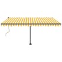 Toldo automático LED sensor de viento amarillo blanco 400x350cm von , Markisen - Ref: Foro24-3069833, Preis: 898,51 €, Rabatt: %