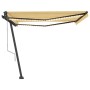 Toldo automático LED sensor de viento amarillo blanco 400x350cm von , Markisen - Ref: Foro24-3069833, Preis: 898,51 €, Rabatt: %