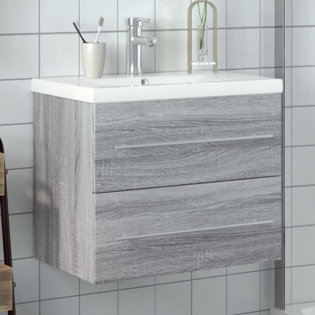 Mueble de baño con lavabo integrado gris Sonoma von , Badezimmerwaschtische - Ref: Foro24-3278774, Preis: 209,50 €, Rabatt: %
