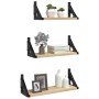 Estantes de pared 3 pzas madera de ingeniería roble Sonoma von , Regale und Regale - Ref: Foro24-836319, Preis: 23,60 €, Raba...