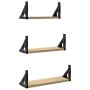 Estantes de pared 3 pzas madera de ingeniería roble Sonoma von , Regale und Regale - Ref: Foro24-836319, Preis: 23,60 €, Raba...