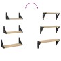 Estantes de pared 3 pzas madera de ingeniería roble Sonoma von , Regale und Regale - Ref: Foro24-836319, Preis: 23,60 €, Raba...