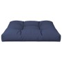 Cojín para sofá de palets de tela azul marino 80x80x12 cm by , Cushions for chairs and sofas - Ref: Foro24-377897, Price: 39,...