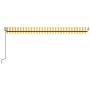 Toldo retráctil automático amarillo y blanco 500x300 cm von , Markisen - Ref: Foro24-3069148, Preis: 460,53 €, Rabatt: %