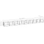 Perrera acero 9 m² negra von , Hundehütten und Zäune - Ref: Foro24-3082099, Preis: 366,75 €, Rabatt: %