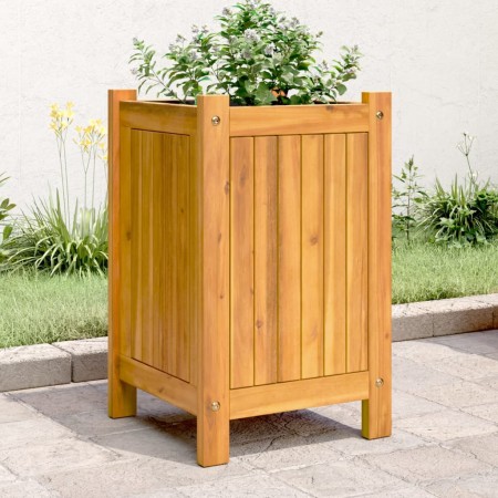 Jardinera con forro madera maciza de acacia 31x31x50 cm von , Töpfe und Pflanzgefäße - Ref: Foro24-366430, Preis: 50,66 €, Ra...