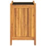 Jardinera con forro madera maciza de acacia 31x31x50 cm von , Töpfe und Pflanzgefäße - Ref: Foro24-366430, Preis: 50,66 €, Ra...
