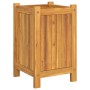 Jardinera con forro madera maciza de acacia 31x31x50 cm von , Töpfe und Pflanzgefäße - Ref: Foro24-366430, Preis: 50,66 €, Ra...