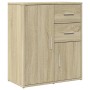 Aparador de madera de ingeniería roble Sonoma 60x31x70 cm by , Sideboards - Ref: Foro24-840480, Price: 84,43 €, Discount: %