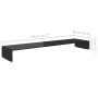 Soporte para TV/Elevador monitor cristal negro 120x30x13 cm von , TV-Möbel - Ref: Foro24-244141, Preis: 124,78 €, Rabatt: %