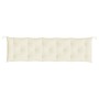 Cojines de banco de jardín 2 uds blanco crema 180x50x7 cm de , Cojines para sillas y sofás - Ref: Foro24-361718, Precio: 48,78 €