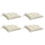 Cojines de silla de jardín 4 uds tela Oxford crema 40x40x7 cm by , Cushions for chairs and sofas - Ref: Foro24-361457, Price:...