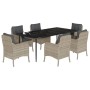 Set comedor jardín 7 pzas y cojines ratán sintético gris claro von , Gartensets - Ref: Foro24-3211995, Preis: 817,95 €, Rabat...
