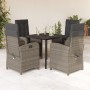 Set comedor de jardín 5 piezas con cojines ratán sintético gris by , Garden sets - Ref: Foro24-3212362, Price: 543,85 €, Disc...