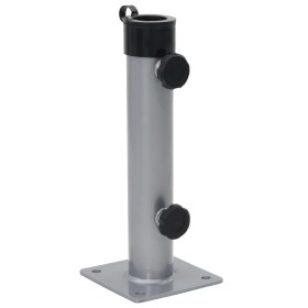 Base de sombrilla para mástil Ø38/48 mm acero plateado